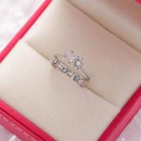 ราคา 2022ใหม่แฟชั่นคริสตัลแหวน Zircon หวานดอกไม้ผีเสื้อเปิดแหวนหญิงเครื่องประดับหมั้นเครื่องประดับ (21171257538)
