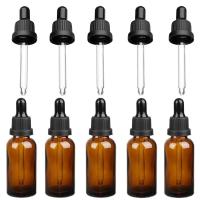 ราคา Eye Dropper bottle for Essential Oils 5 Pack Amber Glass Bottles with Glass Eye Droppers and 5Pcs Replacement Dropper (19525346384)