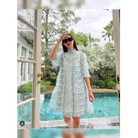 ราคา เดรสลายดอก งานพาสเทลหวานๆ งานป้าย (20913908690)