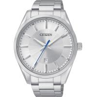 ราคา Citizen Quartz Mens Watch Stainless Steel Classic Silver Bracelet Silver Dial (15899897999)