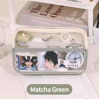 ราคา เคสปากกาโปร่งใสน่ารักเครื่องเขียนกระเป๋าใส่ดินสอความจุมาก3ชั้นกระเป๋าใส่ดินสอมีซิปอุปกรณ์การเรียน (20043492674)