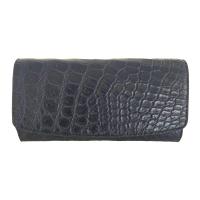 ราคา กระเป๋าสตางค์หนังจระเข้ แบบสามพับยาว สำหรับผู้หญิง สีเลือกได้ หนังจระเข้แท้ ลายเกิดเองตามธรรมชาติ หนังแท้ 100 (19631898658)