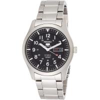 ราคา Seiko 5 AutomaticBlack Dial Stainless Steel Mens Watch SNZG13K1 (14449636370)