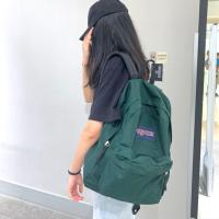 ราคา NQB665เคาน์เตอร์ของแท้ JanSport Jasper คลาสสิกสีทึบกระเป๋าเป้สะพายหลังผู้ชายและผู้หญิงที่มีกระเป๋านักเรียนเดียวกันกระเป๋าคอมพิวเตอร์ (16107325942)