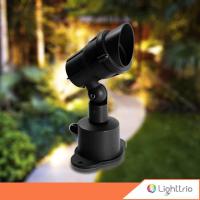 ราคา Lighttrio โคมไฟส่องต้นไม้ โคมไฟปักดิน Garden Lamp โคมไฟอลูมิเนียม ขั้ว GU5 3 รุ่น UP 13016 BK สีดำ ไม่รวมหลอดไฟ (212143357)