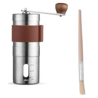 ราคา Manual Coffee GrinderStainless Steel Coffee GrinderHand Crank Bean MillCoffee Mill for Home Office Traveling (12995973558)