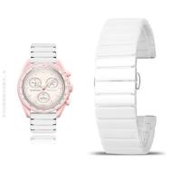 ราคา 2023 Original Tali Jam Tangan 20Mm untuk Omega X Swatch Joint MoonSwatch Constellation Series Rilis Cepat Tali Keramik Pria dan Wanita (20142020932)