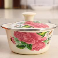 ราคา ต้นฉบับ ouli Jia ชามเคลือบชามเคลือบชามเหล็กพร้อมฝาปิดชามพอร์ซเลนน้ำมันหมูแบบโบราณชามซุปเครื่องเคลือบฝ้าหลาง (19499309942)