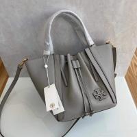 ราคา 2023 new Tory Burch cow leather handbag shoulder bag messenger bag vegetable basket bag (20015869255)