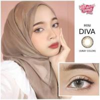 ราคา คอนแทคเลนส์ รุ่น Mini Diva สีเทา ตาล Gray Brown มีค่าสายตาปกติ 0 00 (21190349893)