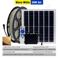 ราคา โคมไฟพลังงานแสงอาทิตย์เชิงเส้น IP67 ไฟตกแต่งกลางแจ้งหลายสี 10 เมตร 20 เมตร 30 เมตร 50 เมตร RGB รีโมทคอนโทรลไฟสายไฟพลังงานแสงอาทิตย์ (19540740297)