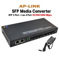 ราคา SFP Switch 8 Port Fiber LAN 2Port 10 100 1000Mbps Fiber Optical Media Converter Gigabit Ethernet switch Fiber มีเดีย (21276466179)