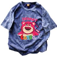 ราคา เสื้อยืดแขนสั้น ทรงหลวม พิมพ์ลายหมีชมพูสตอเบอร์รี่ สินค้าผลิตในไทย เก็บปลายทาง (20961197282)