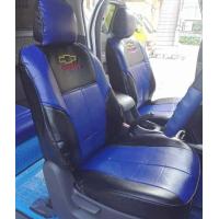 ราคา ส่งฟรี 1 คู่ชุดหุ้มเบาะรถยนต์ 1 คู่ ขนาดตรงรุ่น CHEVROLET COLOLADO แบบสวมทับ สีน้ำเงิน ดำ BLU BL N LINE 3 (19459059630)