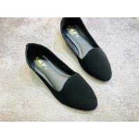 ราคา รองเท้าคัชชูสีดำ PMP รองเท้าคัชชูส้นแบน รองเท้าทำงาน (19445559526)