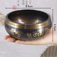 ราคา การทำสมาธิโยคะบำบัดเสียงเสียงบาตรพระพุทธเจ้าทำด้วยมือ Nepal ขันทิเบตทิเบตเครื่องประดับการตกแต่งบ้านด้วยงานประดิษฐ์โลหะชามสำหรับสวดมนต์ (18946248039)