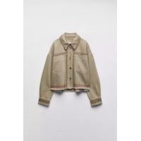 ราคา Zaraเย็บปักถักร้อย4877 075เสื้อผ้าสตรีใหม่เสื้อโค้ทเสื้อยีนส์ผ้าฝ้ายพร้อมปัก4877075 505 (20422601209)