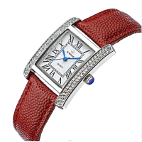 ราคา WWOOR British Wind Square Women S Watch Quartz Waterproof Women S Watchแผ่นงานขนาดเส้นผ่าศูนย์กลางขนาดเล็กบุคลิกภาพสายเพชร 8806 (16471570185)
