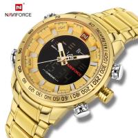 ราคา NAVIFORCE นาฬิกาดิจิทัลชายรุ่น NF9093นาฬิกาสปอร์ตอนาล็อกดิจิทัล Relogio Masculino สเตนเลสสตีล (9993268660)