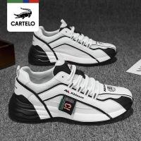 ราคา Frtgryht รองเท้า Crocodile ผู้ชายรองเท้ากีฬาฤดูใบไม้ร่วงเข้าได้กับทุกชุดรองเท้าส้นหนาอินเทรนด์รองเท้าผ้าใบใส่วิ่งลำลองสำหรับวัยรุ่น (17379646866)