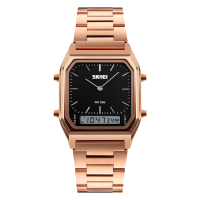 ราคา SALE ถูกมาก รุ่นใหม่ล่าสุด นาฬิกาข้อมือหญิง SKMEI 1220 ของแท้ 2022 นาฬิกาข้อมือดิจิตอล 2ระบบ นาฬิกาควอตซ์ มัลติฟังชั่น สายสแตนเลส LED 2ระบบ (20680667054)