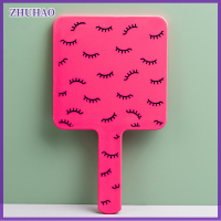 ราคา ZHUHAO กระจกแต่งหน้าทรงสี่เหลี่ยมกระจกแต่งหน้ามือถือแบบตัวต่อขนตาพร้อมที่จับกระจกเงาโต๊ะเครื่องแป้งกระจกกะทัดรัดสำหรับร้านเสริมสวย (19885217874)