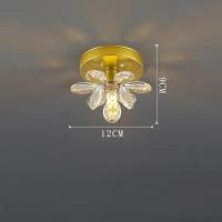 ราคา โคมไฟระย้า ประดับคริสตัล ลายดอกไม้ หรูหรา แบบเรียบง่าย สไตล์โมเดิร์น สําหรับติดเพดานระเบียง ทางเข้า (20558163922)