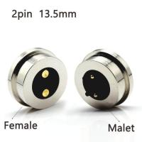 ราคา 2P 3 4 5 6P 10A high current magnet suction spring pogo pin connector male and female probe DC power charging magnetic connector (20457845153)