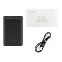 ราคา Eloop Power bank E36 ความจุ 12000 mAh แบตสำรอง แท้ มาตราฐาน มอก ชาร์จด่วน ชาร์จเร็ว ขนาดพกพา (10510293648)
