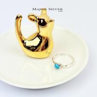 ราคา Silver Ring Natural stones แหวนเงินแท้ 925 ติดหินแท้ เทอควอยซ์ มุก นิล ลาพิส อาเกตแดง อาเกตเขียว ใส่ได้ ชาย หญิง (4806542443)