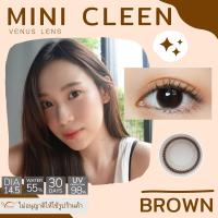 ราคา คอนแทคเลนส์ Mini Cleen Gray Brown ยี่ห้อ Kitty kawaii ค่าสายตาปกติ 1000 (20905340340)