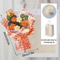 ราคา ช่อดอกกุหลาบประดิษฐ์ 1 ช่อ ของขวัญวันแม่ สําหรับผู้หญิง ดอกไม้รับปริญญา ช่อใหญ่ ของขวัญรับปริญญา (20410226023)