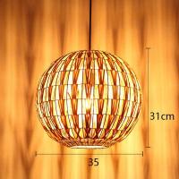 ราคา JJT โคมไฟ เพดาน โคมไฟแขวน ไฟตกแต่งห้อง สี ไฟปาร์ตี้ ไฟนางฟ้า โคมระย้าหวายที่ทันสมัยทอมือรอบรังนกบ้านหมวกฟางสร้างสรรค์สวนโรงแรมร้านอาหารร้านกาแฟโคมไฟ (16509100621)