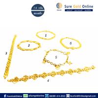 ราคา สร้อยข้อมือทองคำเเท้ 96 5 น้ำหนัก 7 6 กรัม สองสลึง ลายใหม่ เลือกแบบ และเช็คความยาว จาก ตัวเลขด้าน ข้างฯ (726002119)