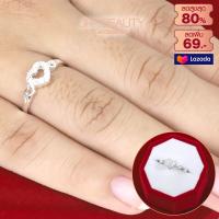 ราคา แหวนชุบเงิน 925 ประดับเพชรCZ รูปหัวใจ ขนาดเพชร 1 3 MM จำนวน 12 เม็ด ชุบเงินแท้ 925 สินค้าขายดีพร้อม (757854467)