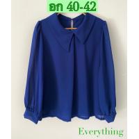 ราคา เสื้อชีฟองคอบัว มีซับใน ผ้านิ่ม ใส่สบาย อก 40 42 ความยาว 26 (21334390100)