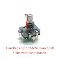 ราคา 2pcs EC16 Rotary Encoder 24 Position 24 Pulse Digital Rotary 3Pins 5Pins Amplifier Volume Switch Induction Cooker Switch (19953656462)