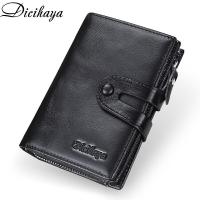 ราคา DICIHAYA กระเป๋าสตางค์ผู้ชายแบรนด์เนม100 กระเป๋าถือหนังแท้พร้อมกระเป๋าใส่บัตรเครดิตกระเป๋าสตางค์ผู้ชายมีซิปช่องใส่ C0in ที่เก็บรูปถ่าย (20139539252)