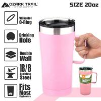 ราคา แก้วน้ำสแตนเลสหูจับเก็บอุณหภูมิ Ozark trail 20oz tumbler handle (16278253078)