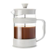 ราคา French Press Coffee Maker White Coffee Presses Tea Makers with Borosilicate Glass Cold and Hot Brew Coffee (20148464246)
