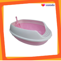 ราคา TL06 Bok Dok บ็อกด็อก กระบะทราย ที่ตักและที่เช็ดเท้า สีชมพู ทรงสามเหลี่ยม (17955551417)