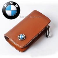 ราคา กระเป๋าซองหนังแท้ ใส่กุญแจรีโมทรถยนต์ โลโก้ BMW รุ่น ซิบรอบ (17802859995)