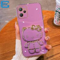 ราคา สำหรับ Realme Narzo 30A Realme Narzo 50 Realme Narzo 50A Prime Realme Narzo 50 Pro Realme Narzo 50i Realme Narzo เคส50A ชุบเคสโทรศัพท์แฟชั่นขายึดแมวการ์ตูนน่ารักกระจกแต่งหน้า (17129411975)
