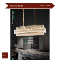 ราคา โคมไฟห้อยเพดาน คริสตัล สไตล์โมเดิร์น สีทอง ทรงเหลี่ยม เป็นโคมไฟสำหรับภายในอาคาร (20879091108)