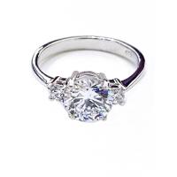 ราคา แหวนเพชรเงินแท้ 925 ชุบทองคำขาว ไซส์ 60 (660104782)