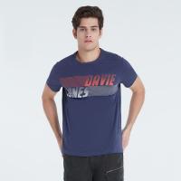 ราคา DAVIE JONES เสื้อยืดพิมพ์ลาย สีน้ำเงิน Graphic Print T Shirt in blue TB0185BL (20252018782)