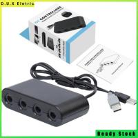 ราคา อะแดปเตอร์สำหรับจอยควบคุมเกมคิวบ์4พอร์ตสำหรับนินเทนโด Wii USB U Switch และ PC (20360241492)