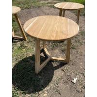 ราคา CPG โต๊ะข้างโมเดิร์นไม้สัก 60x60สูง60CM โต๊ะกลม โต๊ะข้างโซฟา โต๊ะข้างไม้ โต๊ะกาแฟ โต๊ะกลาง โต๊ะข้างเตียง รุ่นขาแฉก งานไม้ดิบ สีไม้สักเก่า (20140182084)