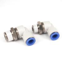 ราคา KSL Series Fit Tube O D 4 6 8 10 12mm M5 M6 1 8 quot 1 4 quot 3 8 quot 1 2 quot BSP Thread Joint Elbow Rotary One Touch Fitting Connectors (17353374387)