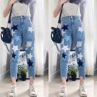 ราคา ใหม่ล่าสุด งานปักดาว ทรงบอยสลิมขาเต่อเอวสูง มีไซส์ S 6XL เอว 24 42 (18516597028)